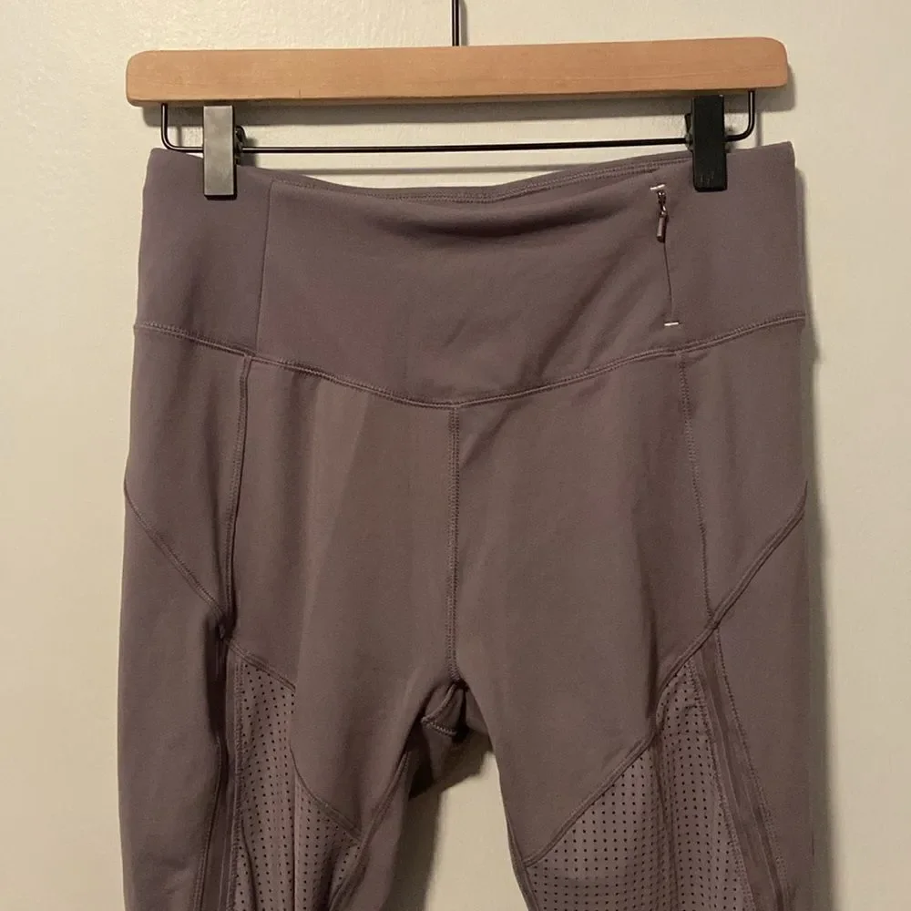 CALIA by Carrie Underwood Purple Essential Mesh Crop Leggings Size Medium